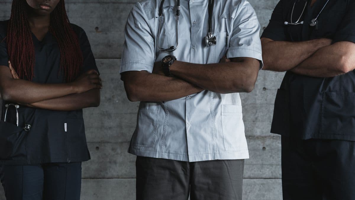Diverse team of healthcare professionals